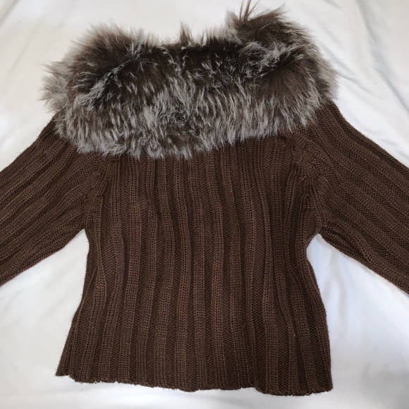 Brown Fur Cardigan - Picture 3 of 6